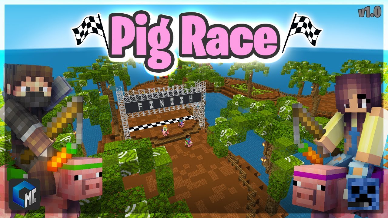 Pig Race Map Minecraft PE