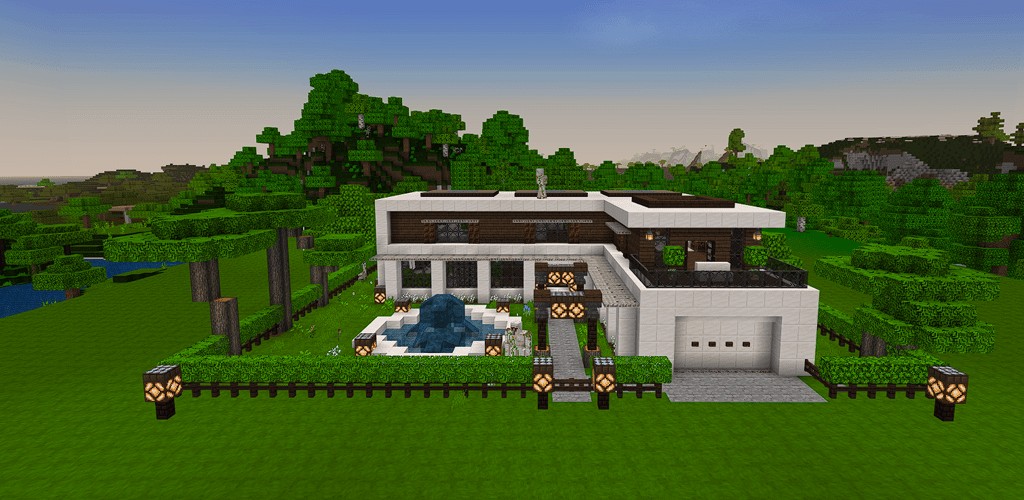 Huge Modern House and Redstone Built V1.2 (Updated)