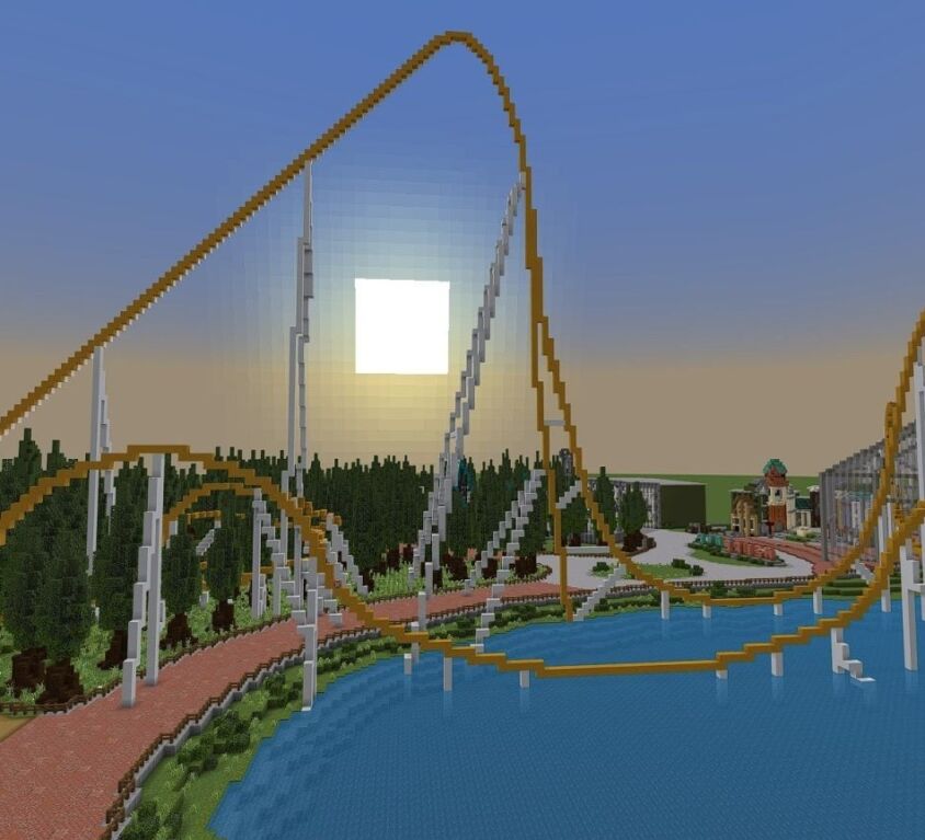 Azure Lake – Themepark Map in Minecraft PE