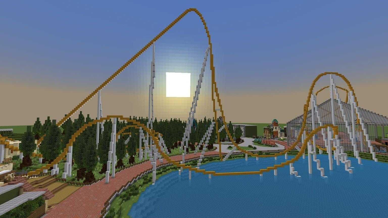 Azure Lake – Themepark Map in Minecraft PE